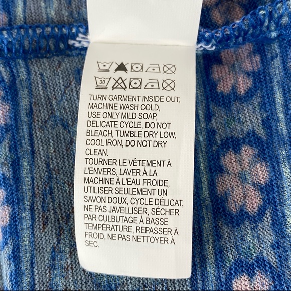 Lucky Brand short sleeve scoop neckline top S XS - Picture 8 of 8